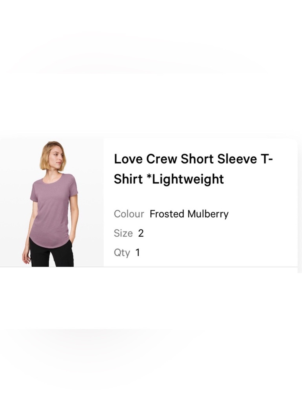 lululemon athletica love crewneck tshirt